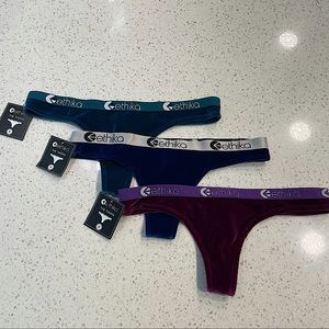 Women’s Ethika Velvet 3-Pack Thong Underwear